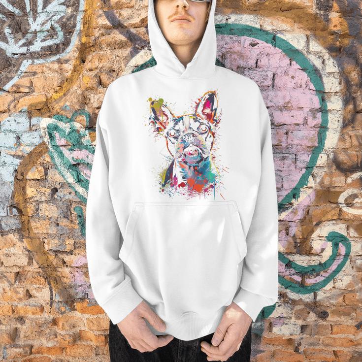Boston Terrier Splash Men Hoodie, gift for family, gift for coworker
