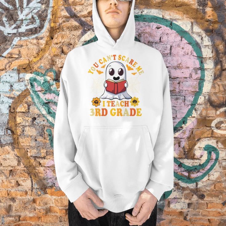 You Cant Scare Me I Teach 3rd Grade Teacher Halloween Men Hoodie, gift for family, gift for coworker