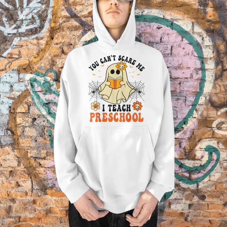 You Can't Scare Me I Teach Preschool Teacher Halloween Ghost Men Women Men Hoodie, gift for family, gift for coworker