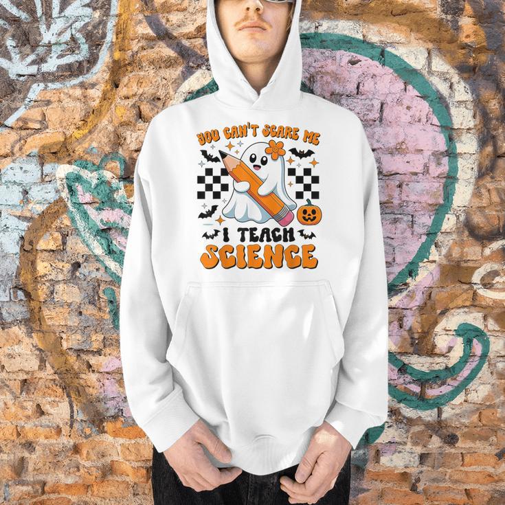 You Can't Scare Me I Teach Science Retro Teacher Halloween Men Hoodie, Science Teacher Hoodies, gift for family, gift for coworker