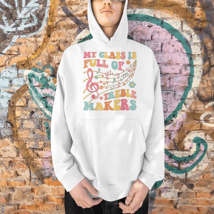 My Class Is Full Of Treble Makers Funny Music Teacher Groovy Men Women Girls Kids Men Hoodie, Groovy Teacher Hoodies, gift for family, gift for coworker