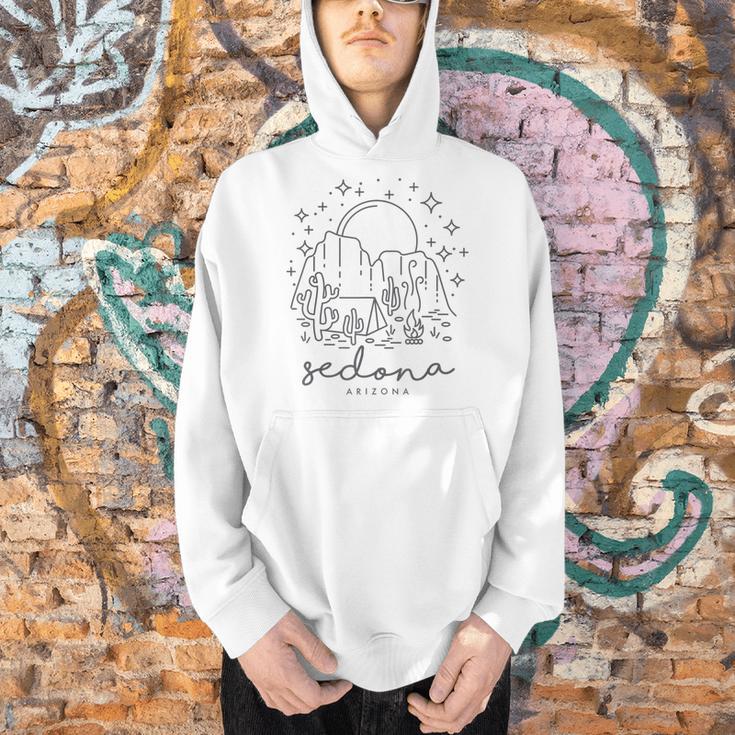 Cool Vintage Cactus Sedona Arizona Camping Souvenir Men Hoodie, gift for family, gift for coworker
