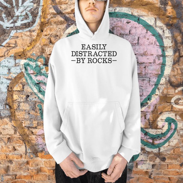 Easily Distracted By Rocks Rock Lover Geology Teacher Men Hoodie, gift for family, gift for coworker
