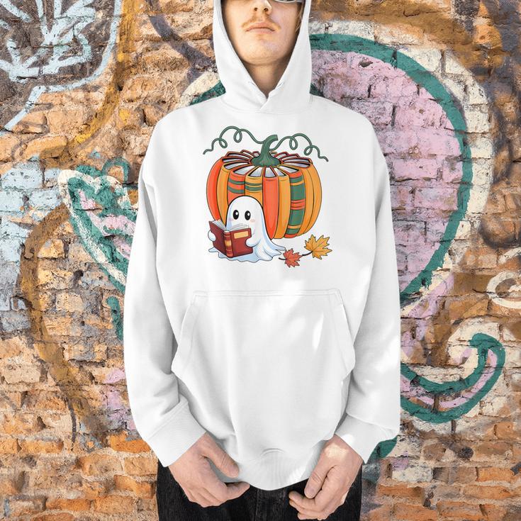 Fall Book Pumpkin Books Ghost Reading Halloween Teacher Men Hoodie, gift for family, gift for coworker Fall Book Pumpkin Books Ghost Reading Halloween Teacher Men Hoodie, gift for family, gift for coworker