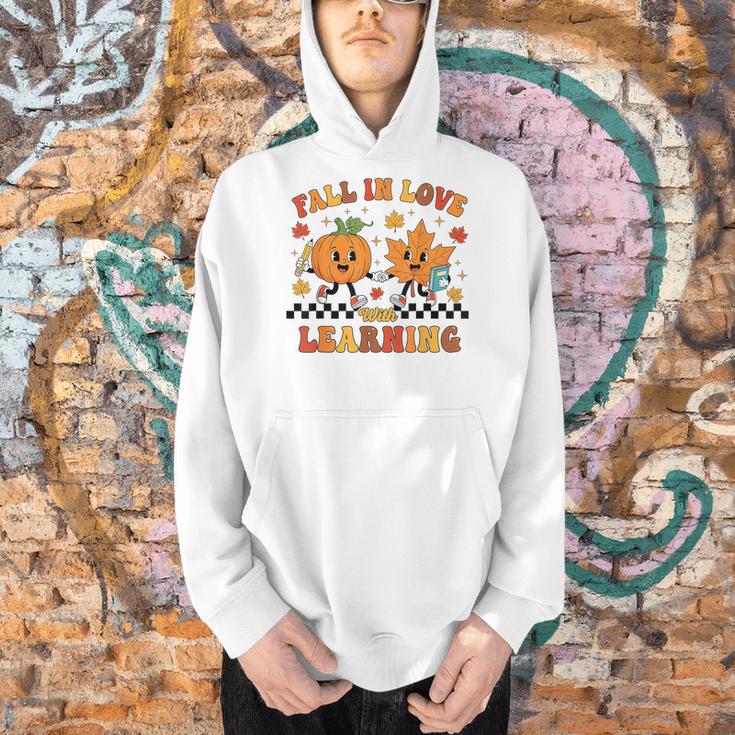 Fall In Love With Learning Teacher Student Autumn Pumpkin Men Hoodie, gift for family, gift for coworker Fall In Love With Learning Teacher Student Autumn Pumpkin Men Hoodie, gift for family, gift for coworker