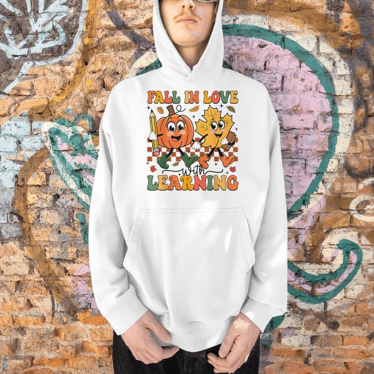 Fall In Love With Learning Thanksgiving Teacher Student Men Hoodie, gift for family, gift for coworker Fall In Love With Learning Thanksgiving Teacher Student Men Hoodie, gift for family, gift for coworker