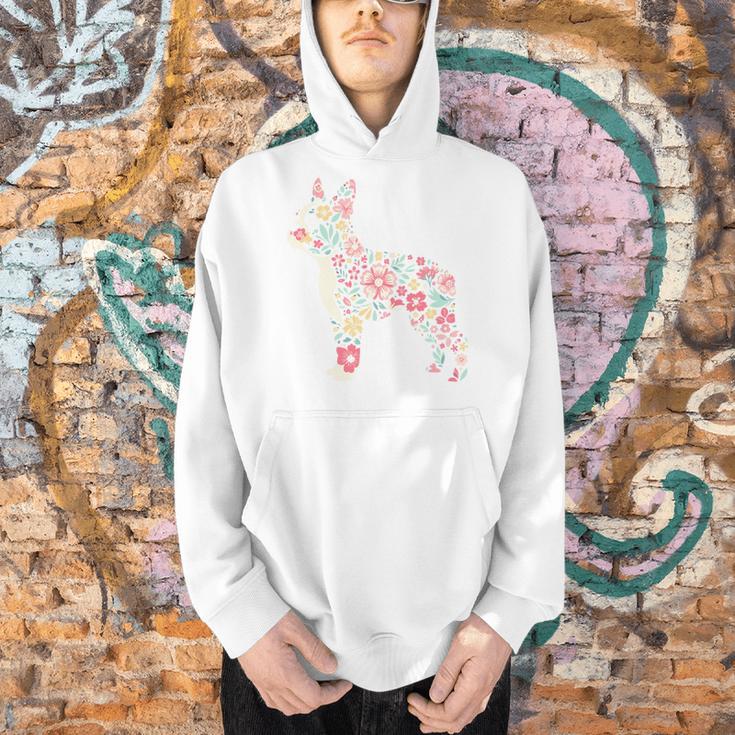 Floral FLower Boston Terrier Mom Grandma Men Hoodie, Boston Terrier Mom Hoodies, gift for family, gift for coworker