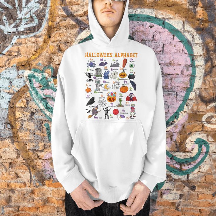 Halloween Alphabet ABCs Learning Kindergarten Teacher Men Hoodie, gift for family, gift for coworker