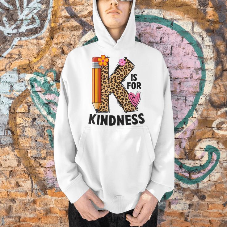 K Is For Kindness Unity Day Teacher Kids Men Hoodie, gift for family, gift for coworker