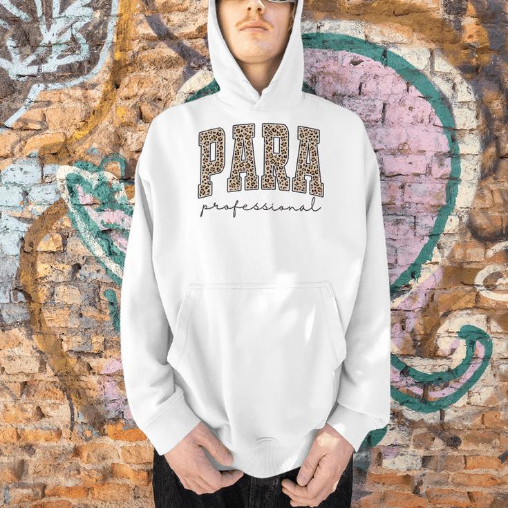 Leopard Paraprofessional Back To School Para Squad Teacher Men Hoodie, gift for family, gift for coworker