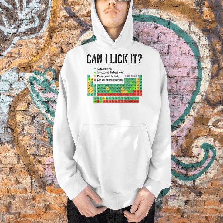 Can I Lick It Periodic Table Chart Science Teacher Men Hoodie, Science Teacher Hoodies, gift for family, gift for coworker