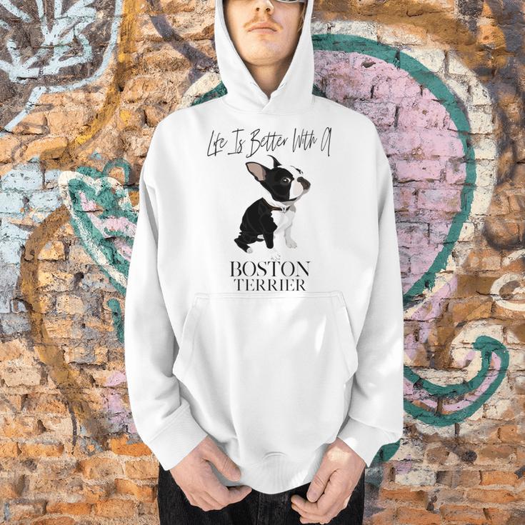 Life Is Better With A Boston Terrier Dog For Lover Men Hoodie, gift for family, gift for coworker