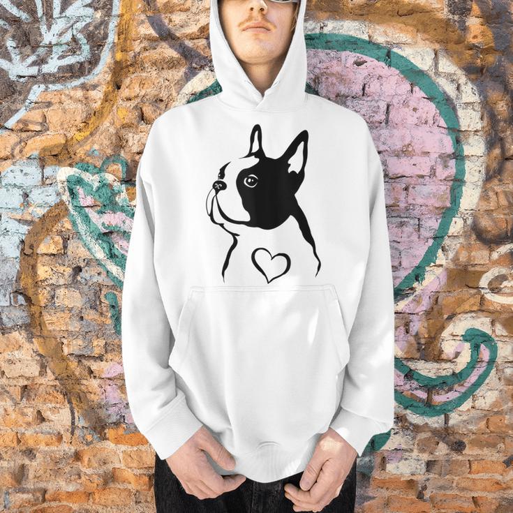 I Love My Boston Terrier Dog With Heart Men Hoodie, gift for family, gift for coworker