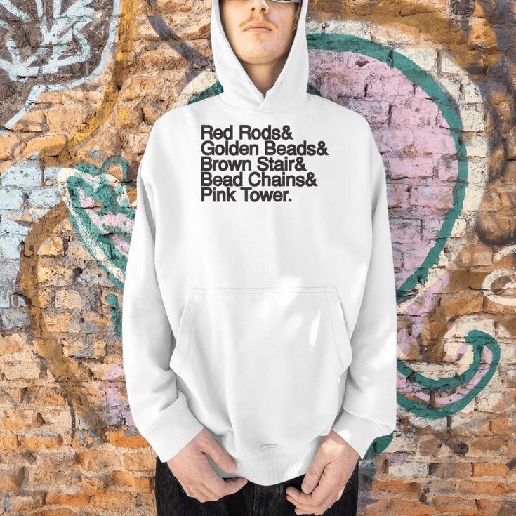 Montessori Helvetica Education Teacher Men Hoodie, gift for family, gift for coworker