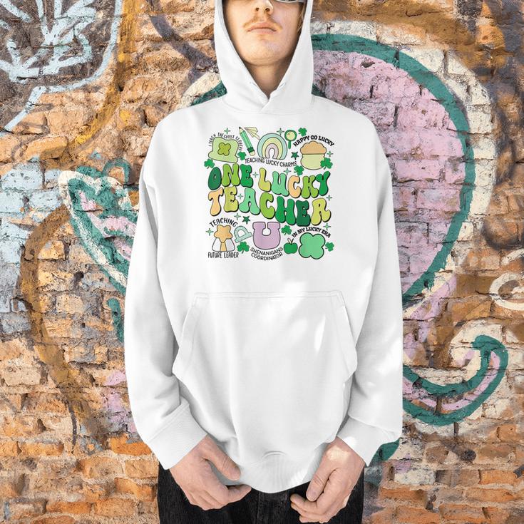 One Lucky Teacher St Patrick's Day Irish Teacher Lucky Era Men Hoodie, gift for family, gift for coworker