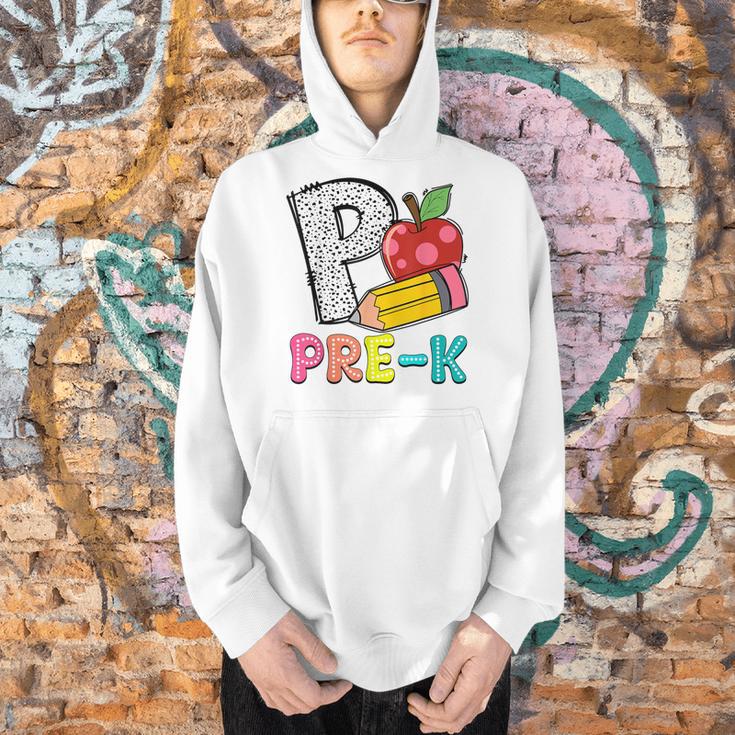 P Is For Pre-K Teacher Pencil Apple Back To School Men Hoodie, gift for family, gift for coworker P Is For Pre-K Teacher Pencil Apple Back To School Men Hoodie, gift for family, gift for coworker