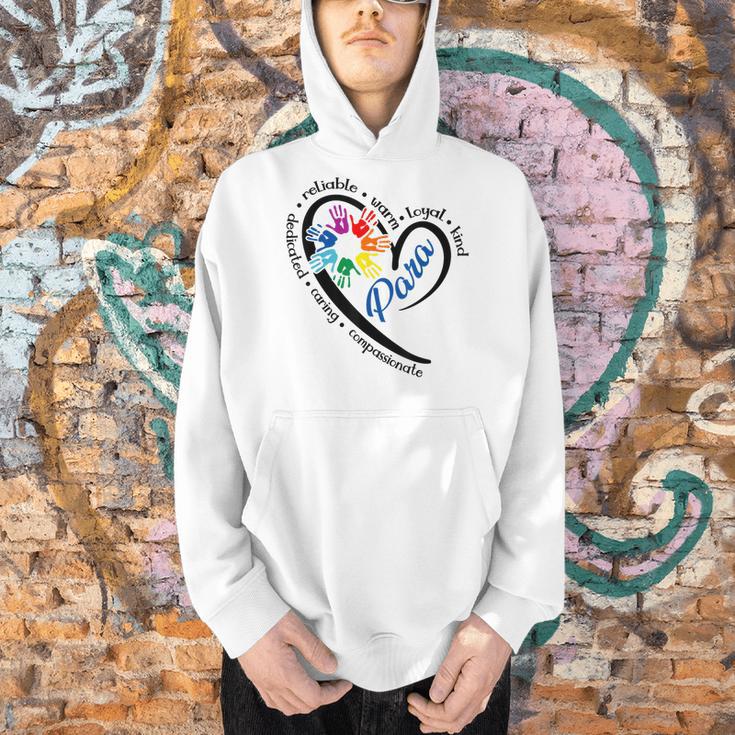 Para Heart Teacher Paraprofessional Paraeducator Men Women Men Hoodie, gift for family, gift for coworker Para Heart Teacher Paraprofessional Paraeducator Men Women Men Hoodie, gift for family, gift for coworker