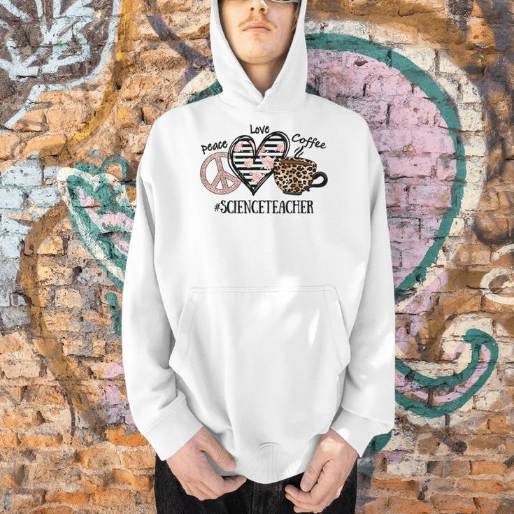 Peace Love Coffee Science Teacher Men Hoodie, Science Teacher Hoodies, gift for family, gift for coworker Peace Love Coffee Science Teacher Men Hoodie, Science Teacher Hoodies, gift for family, gift for coworker