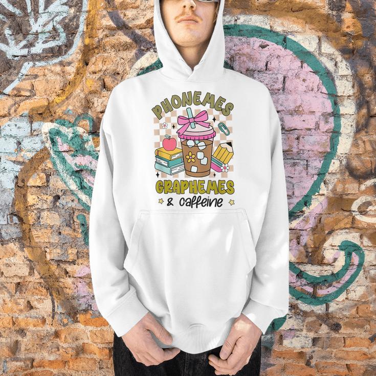 Phonemes Graphemes Caffeine Back To School Reading Teacher Men Hoodie, gift for family, gift for coworker Phonemes Graphemes Caffeine Back To School Reading Teacher Men Hoodie, gift for family, gift for coworker