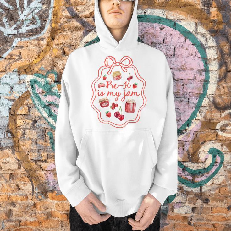 Preschool Pre-K Is My Jam Strawberry Girl Teacher Kids Men Hoodie, gift for family, gift for coworker Preschool Pre-K Is My Jam Strawberry Girl Teacher Kids Men Hoodie, gift for family, gift for coworker