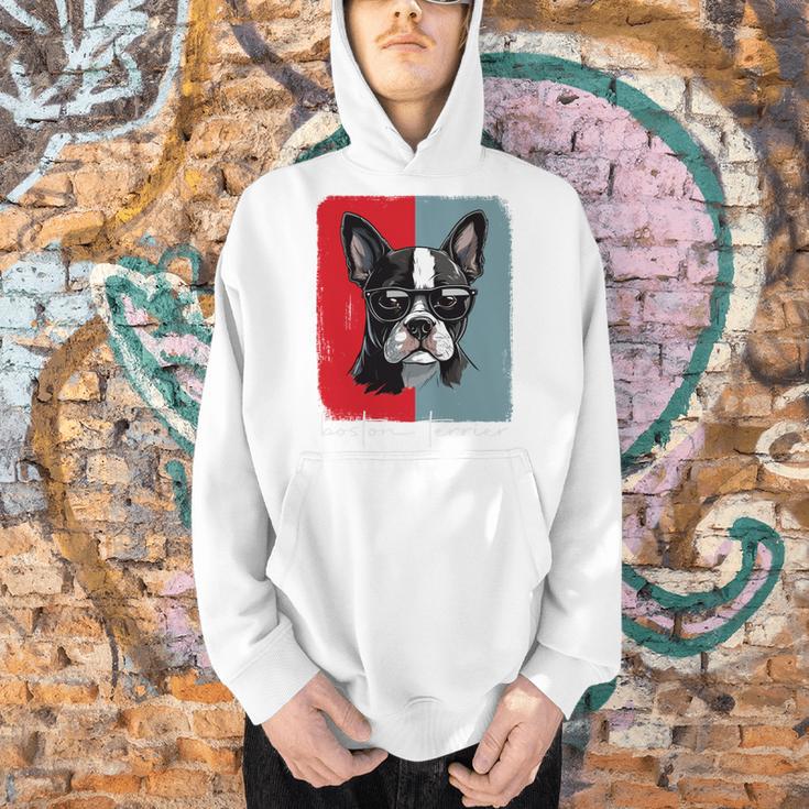 Retro Boston Terrier Dog Lover Bostie Mom Dad Dog Owner Men Hoodie, Boston Terrier Mom Hoodies, Boston Terrier Dad Hoodies, gift for family, gift for coworker