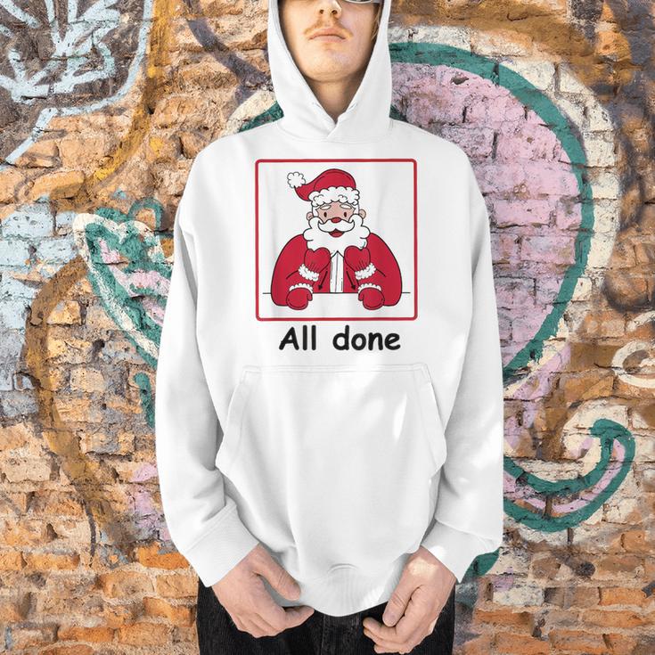 Retro All Done Christmas Special Ed Teacher Team Santa Women Men Hoodie, gift for family, gift for coworker Retro All Done Christmas Special Ed Teacher Team Santa Women Men Hoodie, gift for family, gift for coworker