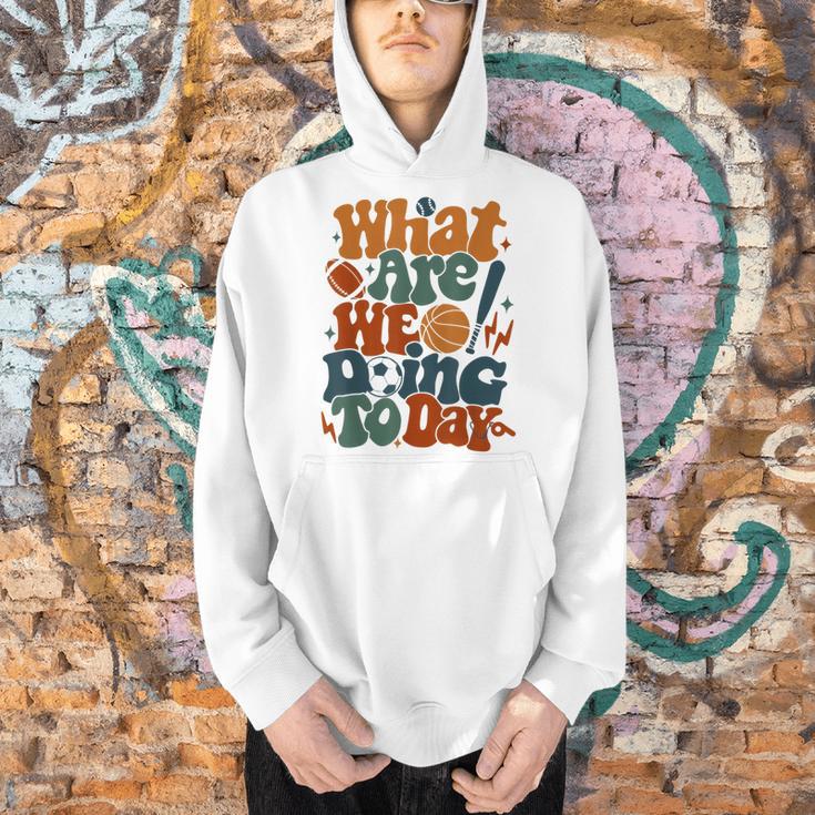 Retro PE Teacher What Are We Doing Today School Coach Women Men Hoodie, Pe Teacher Hoodies, gift for family, gift for coworker