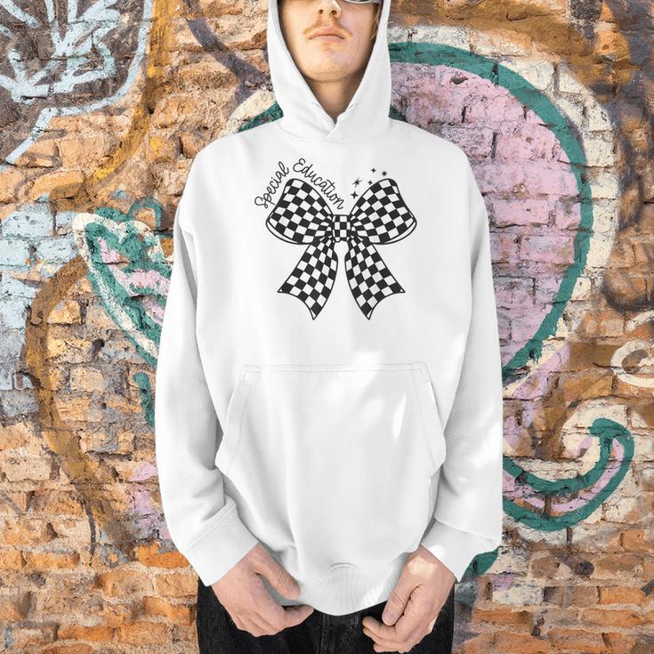 Retro Special Education Squad Coquette Bow SPED Teacher Men Hoodie, gift for family, gift for coworker