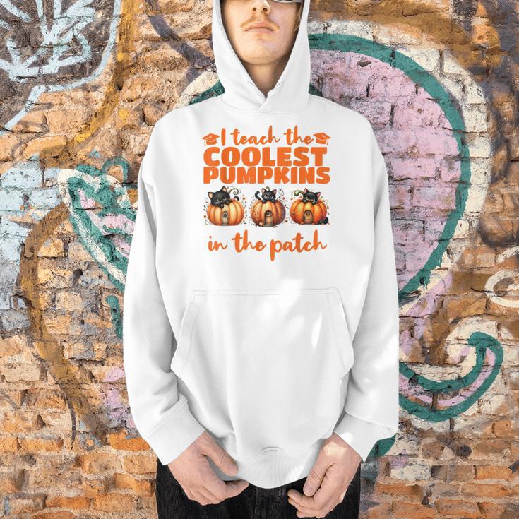 I Teach The Cutest Pumpkins Halloween Teacher Cat Lover Men Hoodie, gift for family, gift for coworker I Teach The Cutest Pumpkins Halloween Teacher Cat Lover Men Hoodie, gift for family, gift for coworker