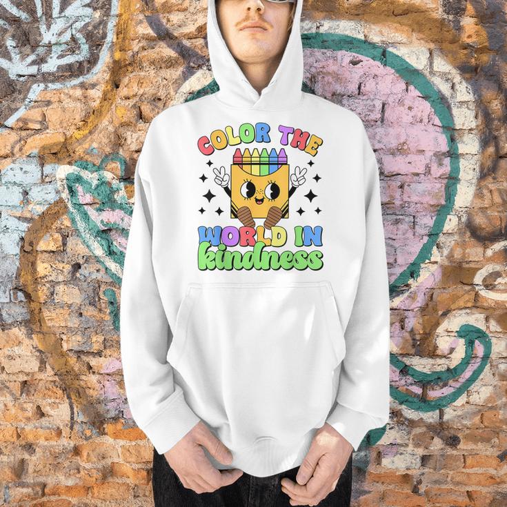 Teacher Back To School Color In Kindness Crayon Pencil Men Hoodie, gift for family, gift for coworker Teacher Back To School Color In Kindness Crayon Pencil Men Hoodie, gift for family, gift for coworker