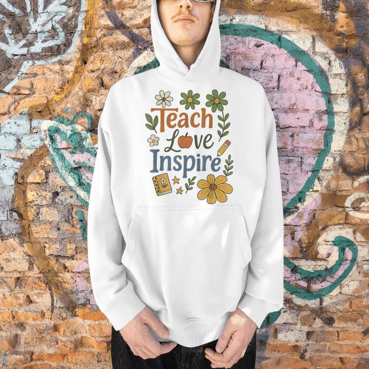 Teacher Inspire Love Men Hoodie, gift for family, gift for coworker Teacher Inspire Love Men Hoodie, gift for family, gift for coworker