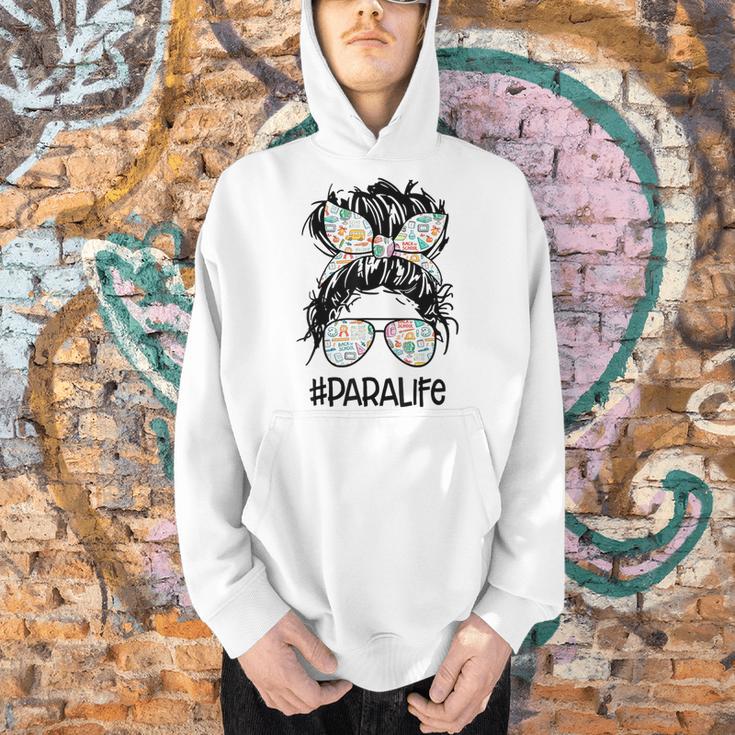 Teacher Para Life Tee Paraprofessional Cute Messy Bun Men Hoodie, gift for family, gift for coworker Teacher Para Life Tee Paraprofessional Cute Messy Bun Men Hoodie, gift for family, gift for coworker