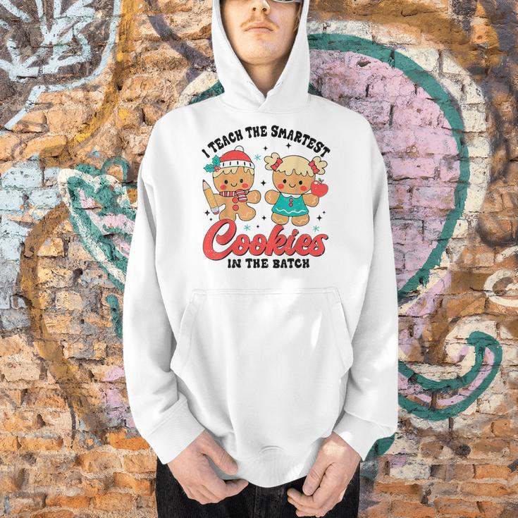 Teacher Of Smart Cookies Cute Gingerbread Teacher Christmas Men Hoodie, gift for family, gift for coworker