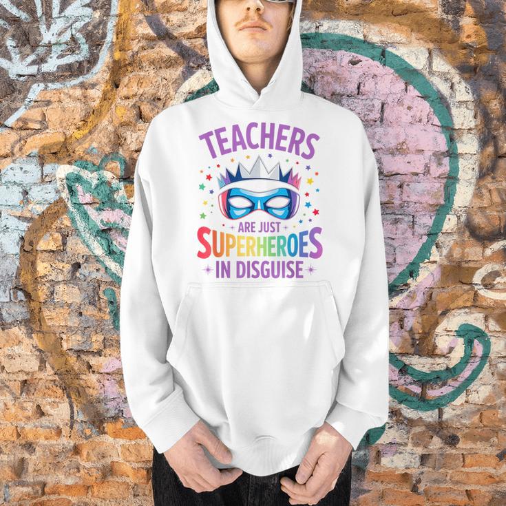 Teachers Are Just Superheroes In Disguise Back To School Men Hoodie, gift for family, gift for coworker Teachers Are Just Superheroes In Disguise Back To School Men Hoodie, gift for family, gift for coworker