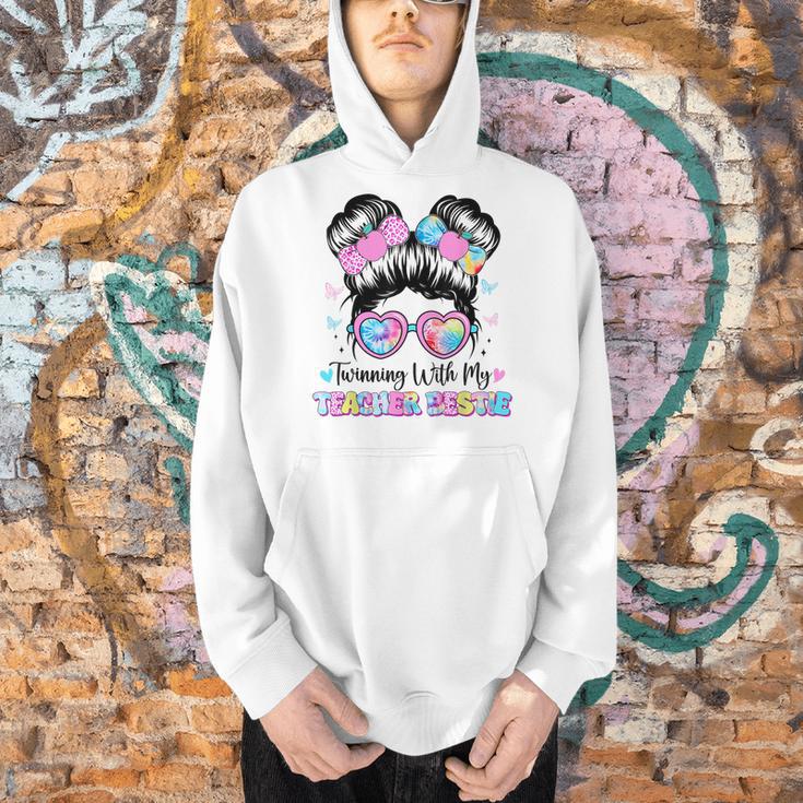 Twinning With My Teacher Bestie Twin Day Friends Teacher Men Hoodie, gift for family, gift for coworker Twinning With My Teacher Bestie Twin Day Friends Teacher Men Hoodie, gift for family, gift for coworker