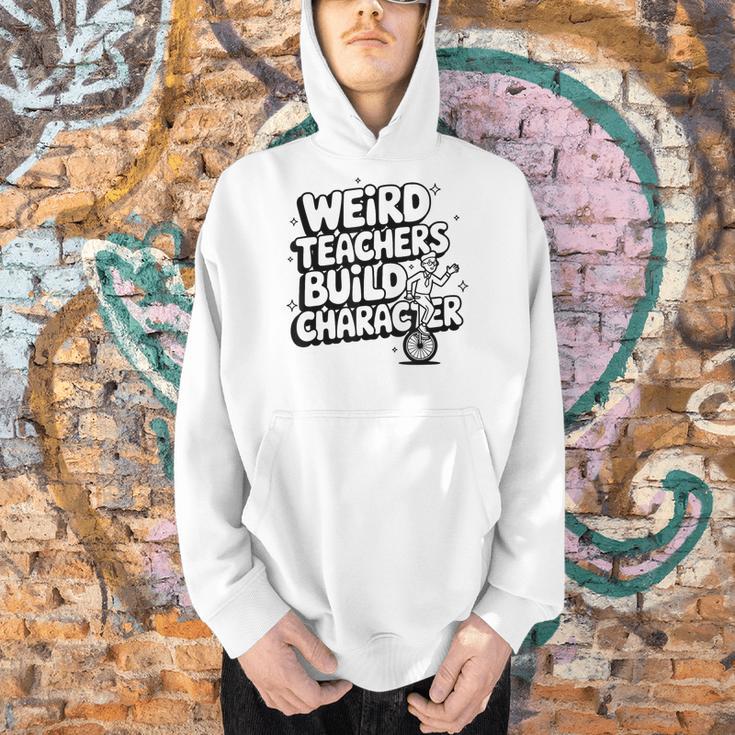 Weird Teachers Build Character School Pun Men Hoodie, gift for family, gift for coworker