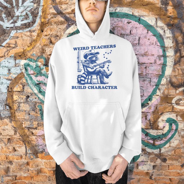 Weird Teachers Build Character Shirt Raccoon Teacher Men Hoodie, gift for family, gift for coworker Weird Teachers Build Character Shirt Raccoon Teacher Men Hoodie, gift for family, gift for coworker