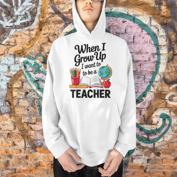 When I Grow Up I Want To Be Teacher Kids Men Hoodie, gift for family, gift for coworker When I Grow Up I Want To Be Teacher Kids Men Hoodie, gift for family, gift for coworker