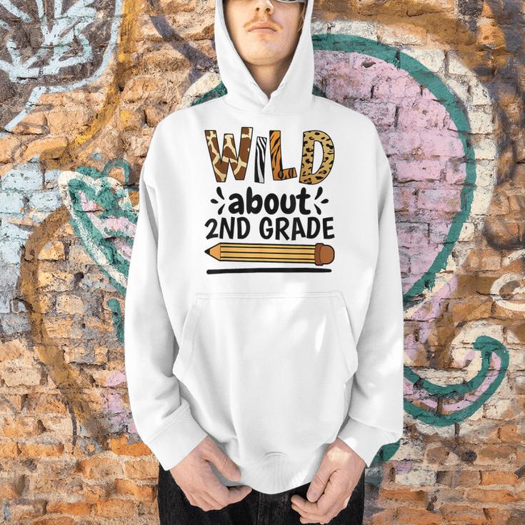 Wild About 2Nd Grade School Grade Teacher Men Hoodie, 2nd Grade Teacher Hoodies, gift for family, gift for coworker