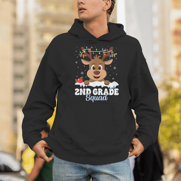 2nd Grade Teacher Christmas Second Grade Squad Reindeer Xmas For Men Women Kids Men Hoodie, 2nd Grade Teacher Hoodies, funny gift