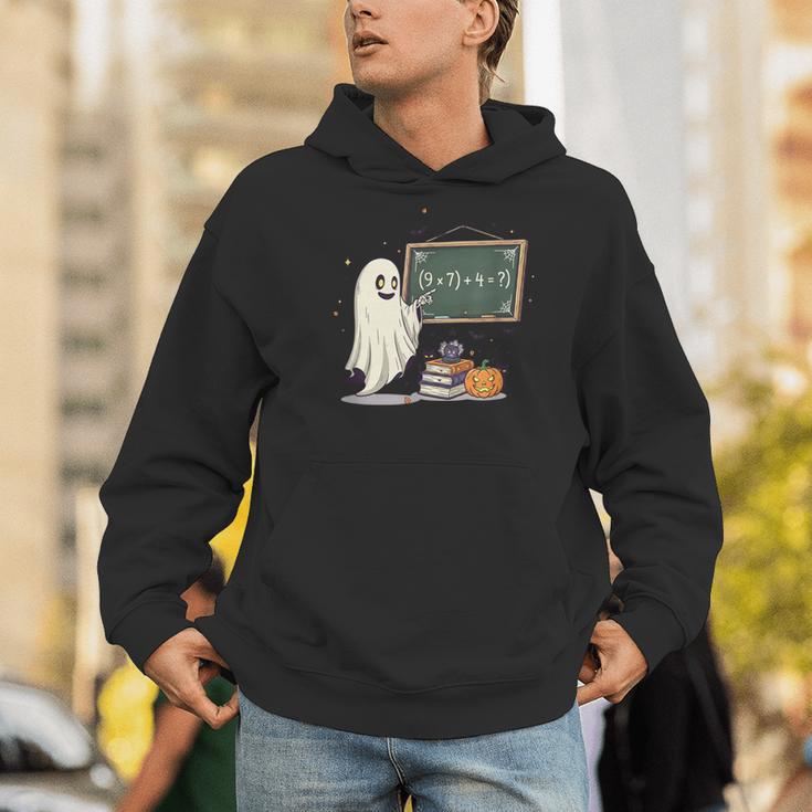 67 Teacher Halloween Ghost Six Seven Meme Math Joke Men Hoodie, funny gift