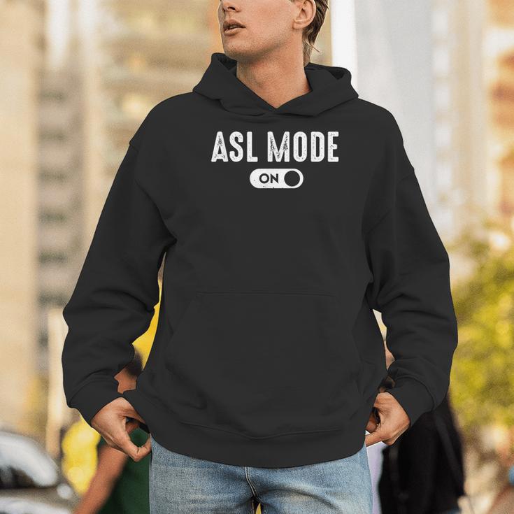 ASL Mode Sign Language Deaf ASL Teacher Men Hoodie, funny gift ASL Mode Sign Language Deaf ASL Teacher Men Hoodie, funny gift