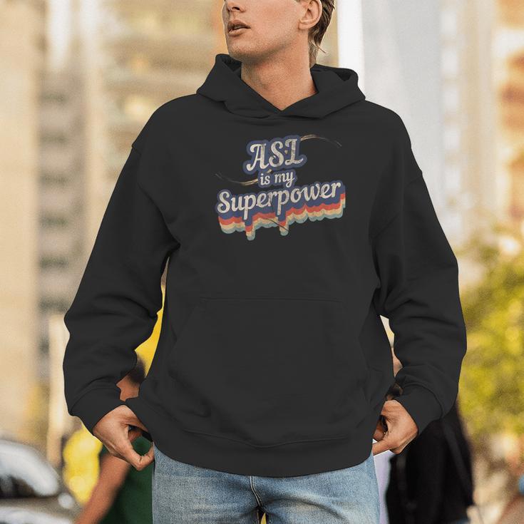ASL Is My Superpower ASL Teacher Shirt T-Shirt Men Hoodie, funny gift