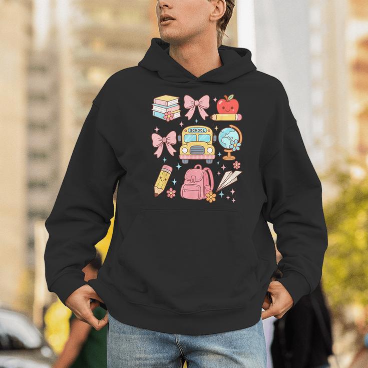 Back To School Coquette Teacher Women Girl Kindergarten PreK Men Hoodie, funny gift