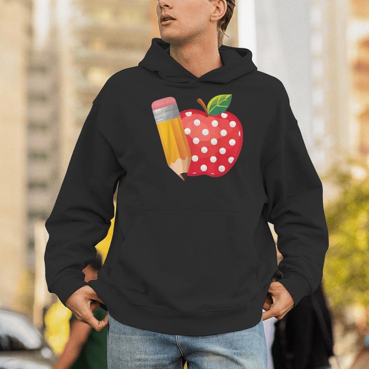 Back To School Pencil And Apple Teacher Student Men Hoodie, funny gift Back To School Pencil And Apple Teacher Student Men Hoodie, funny gift