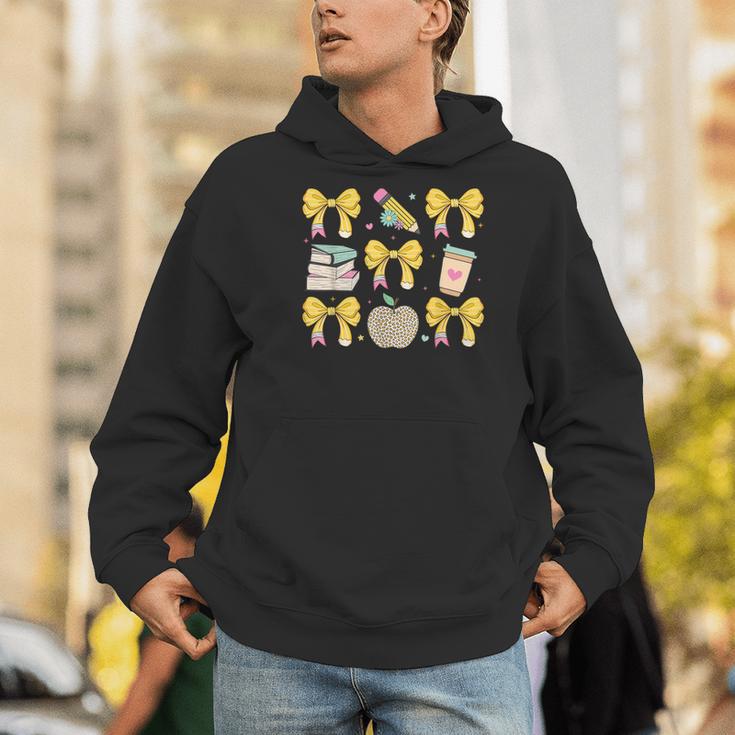 Back To School Yellow Bows Book Coffee Leopard Apple Teacher Men Hoodie, funny gift Back To School Yellow Bows Book Coffee Leopard Apple Teacher Men Hoodie, funny gift