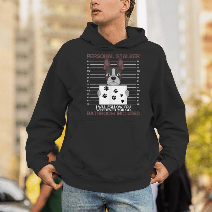 Boston Terrier American Gentleman Personal Stalker Dog Lover Men Hoodie, American Boston Terrier Hoodies, funny gift