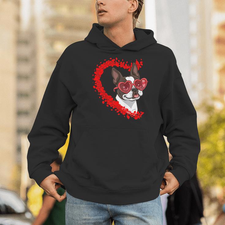 Boston Terrier Dog Mom Dad Valentine’s Day Pet Lover For Men Women Kids Men Hoodie, Boston Terrier Mom Hoodies, Boston Terrier Dad Hoodies, funny gift