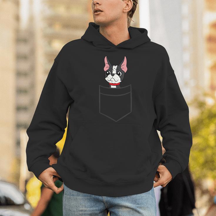 Boston Terrier Dog In The Pocket Boston Terrier For Men Women Girls Kids Men Hoodie, funny gift