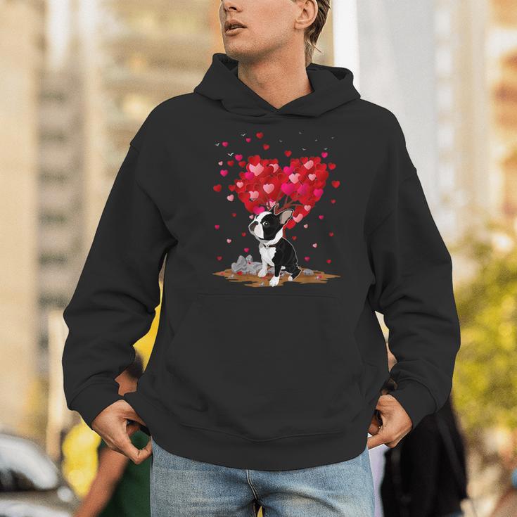 Boston Terrier Lover Heart Shape Boston Terrier Valentine Men Hoodie, funny gift